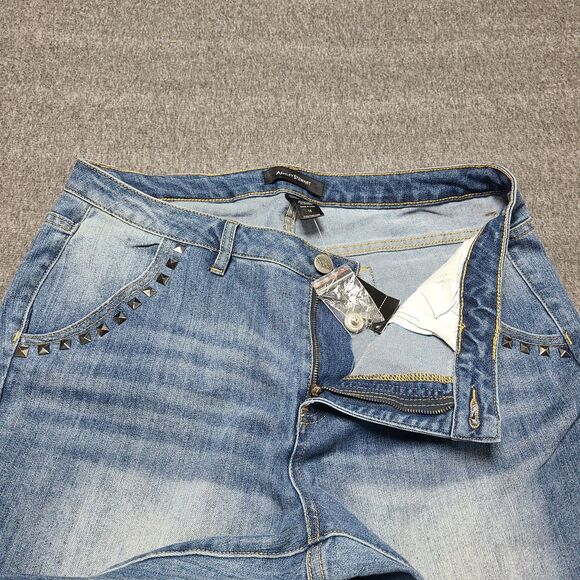 Ashley Stewart Womens Jeans 16 Slim Straight‎ Skinny Light Wash Denim Pants - Picture 4 of 9